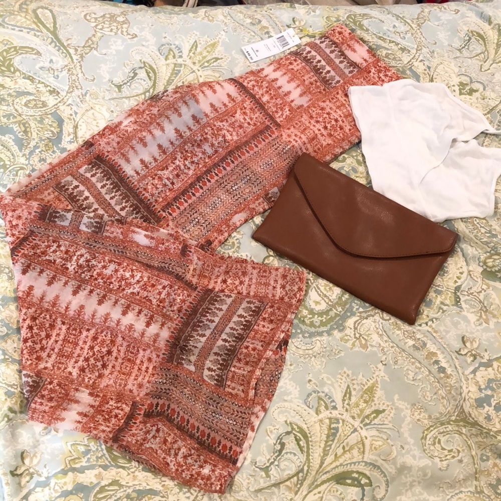 BCBG HIGH WAISTED SUMMER PANTS